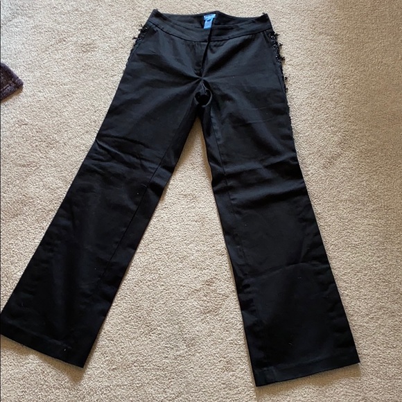 Ts Dixin black pants with sparkle details on sides - Picture 1 of 4
